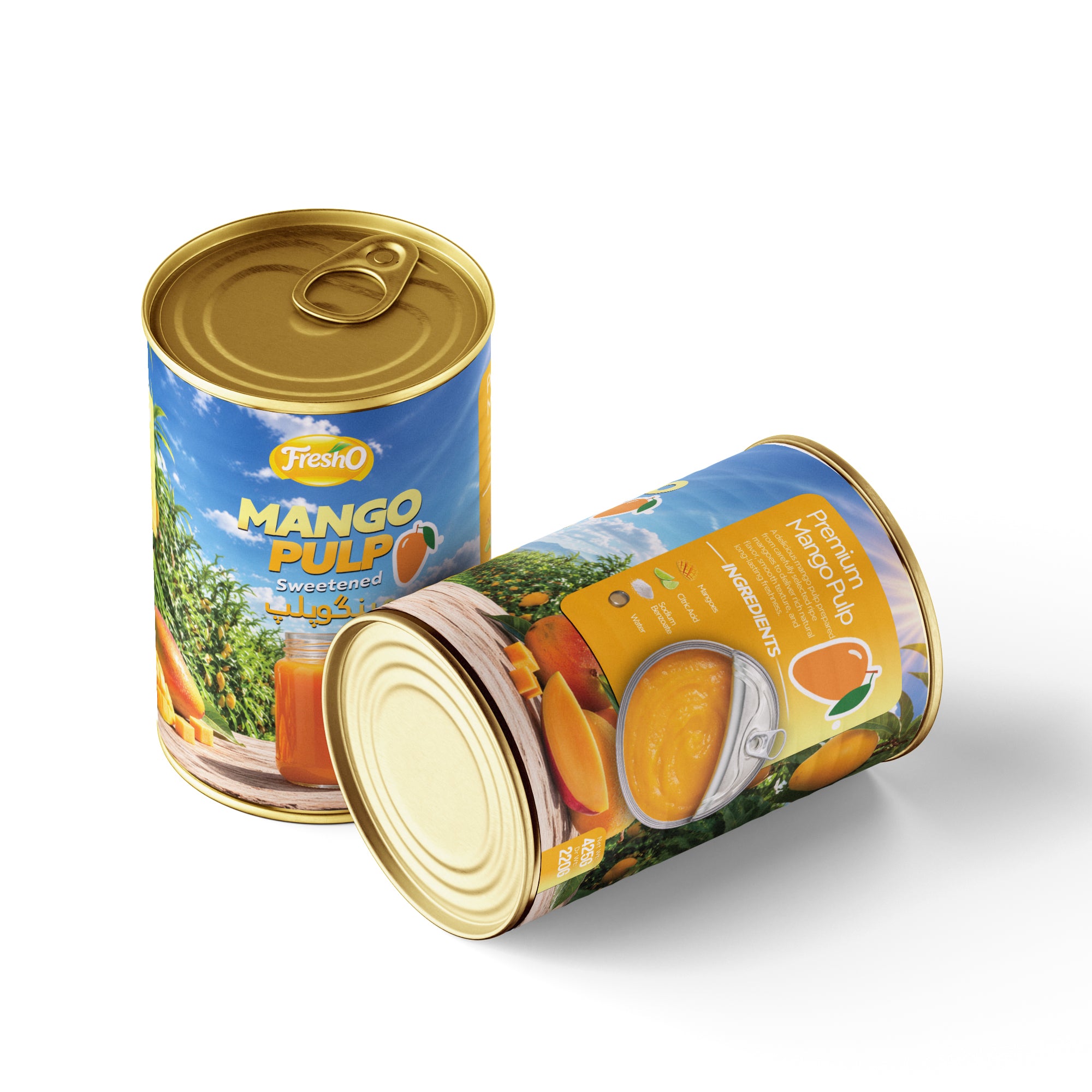 Fresho Pure Natural Mango Puree Pack