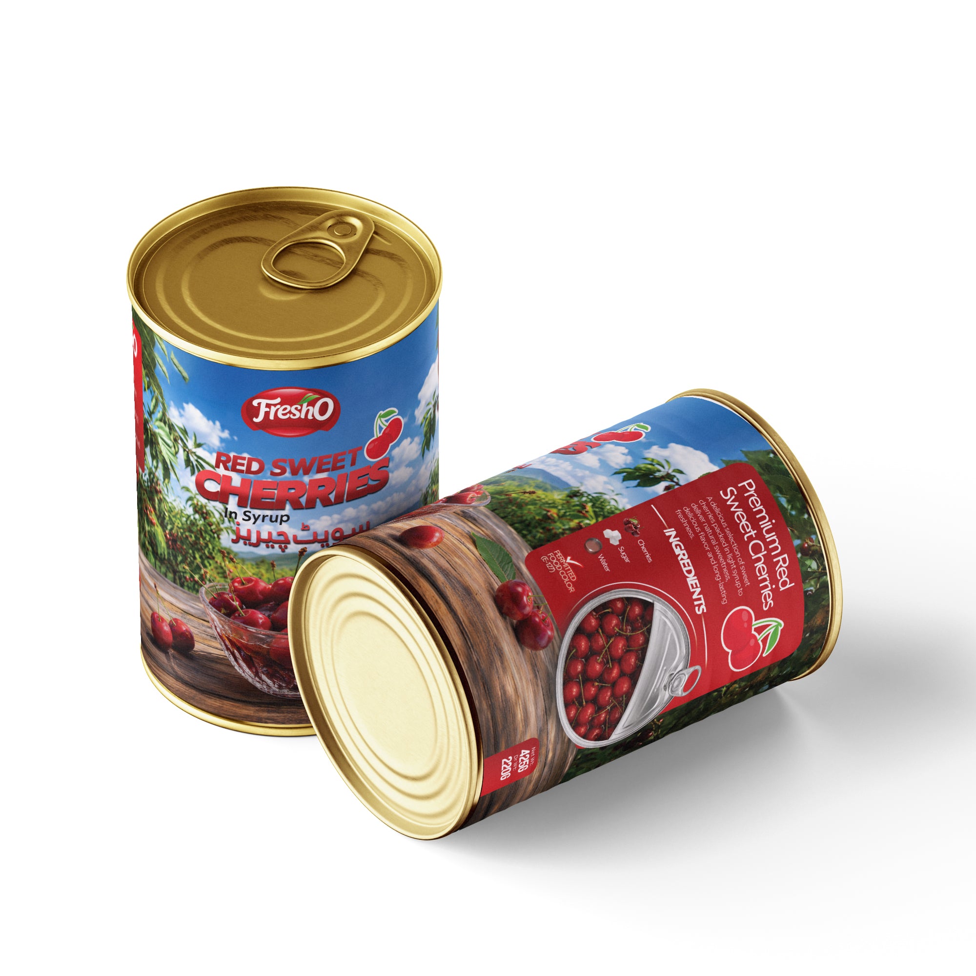 Fresho Red Cherries in Light Syrup