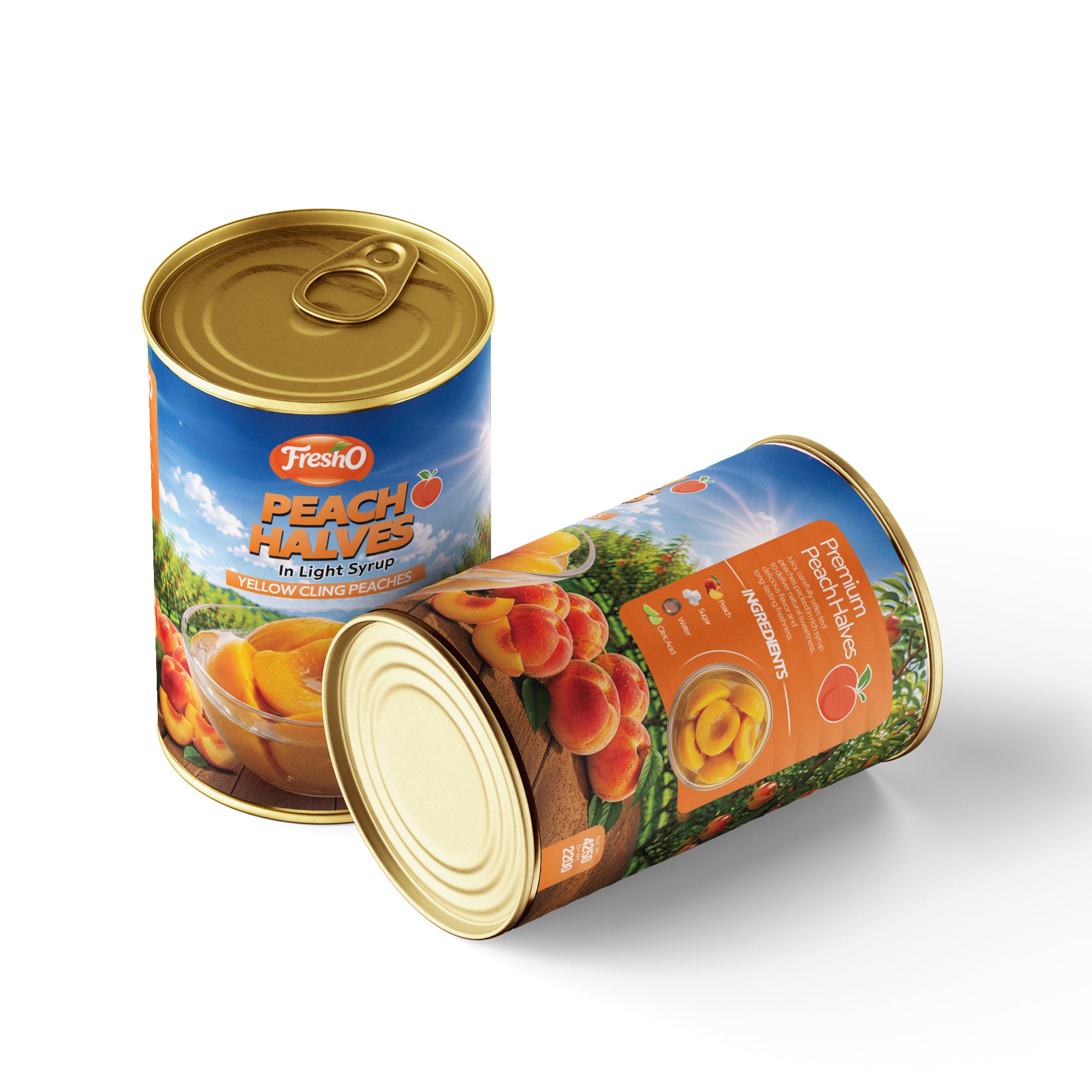 Fresho Peach Halves in Light Syrup