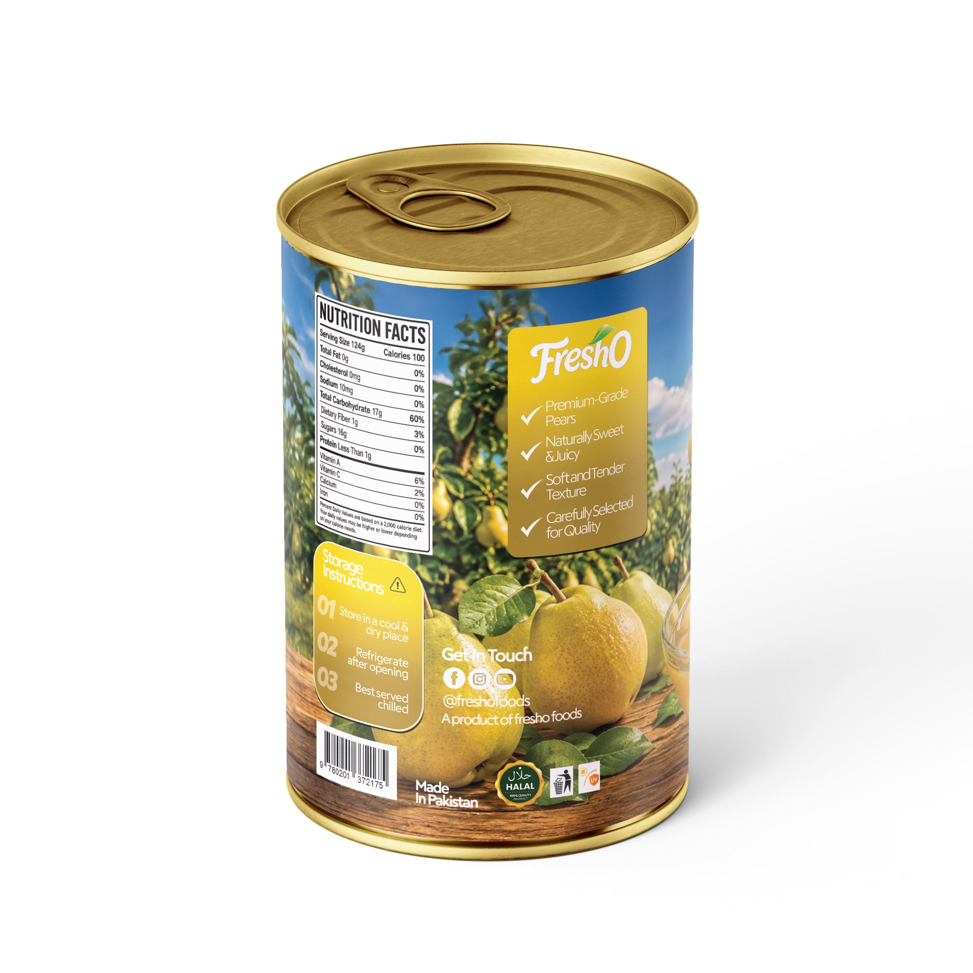 Fresho Pear Chunks in Light Syrup