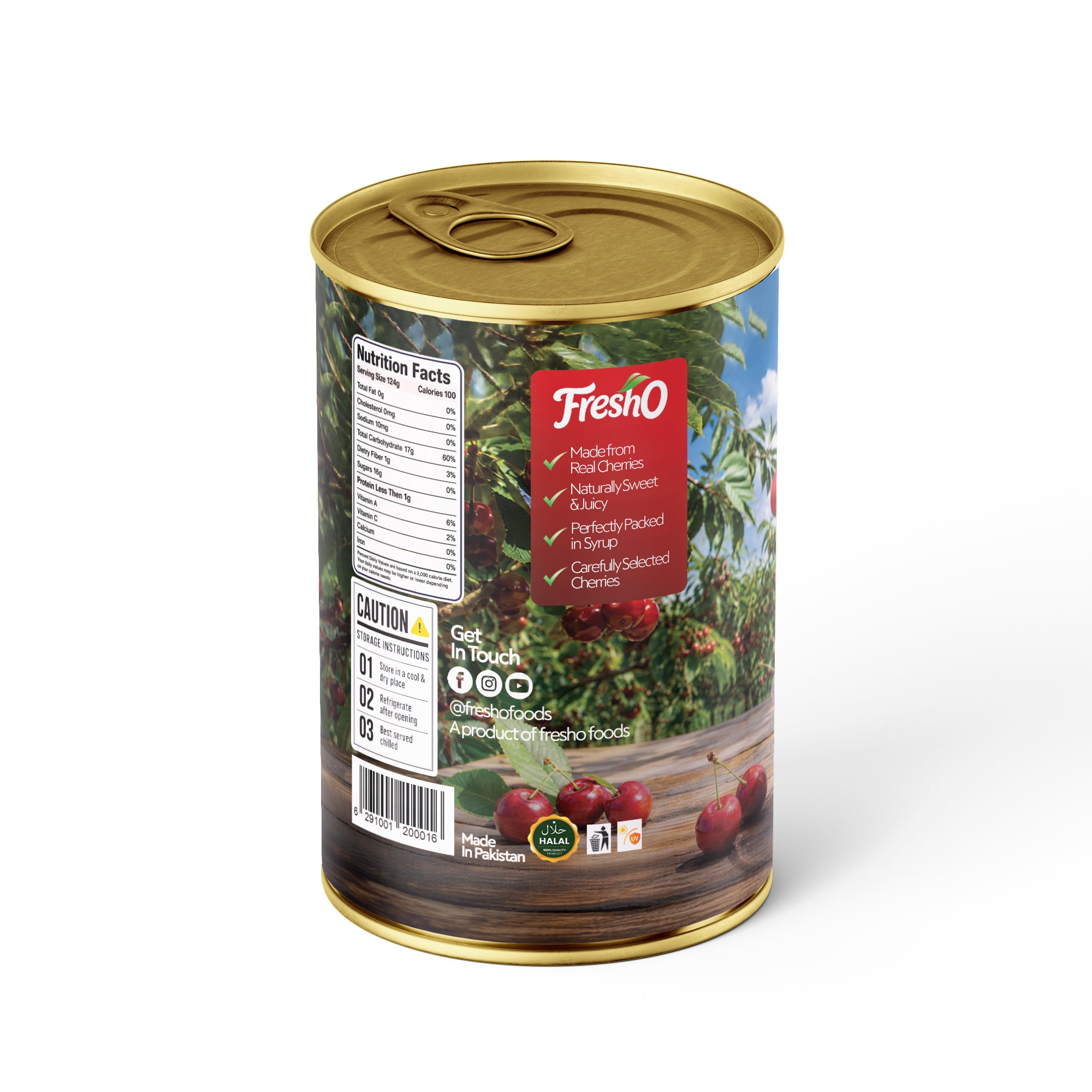 Fresho Red Cherries in Light Syrup
