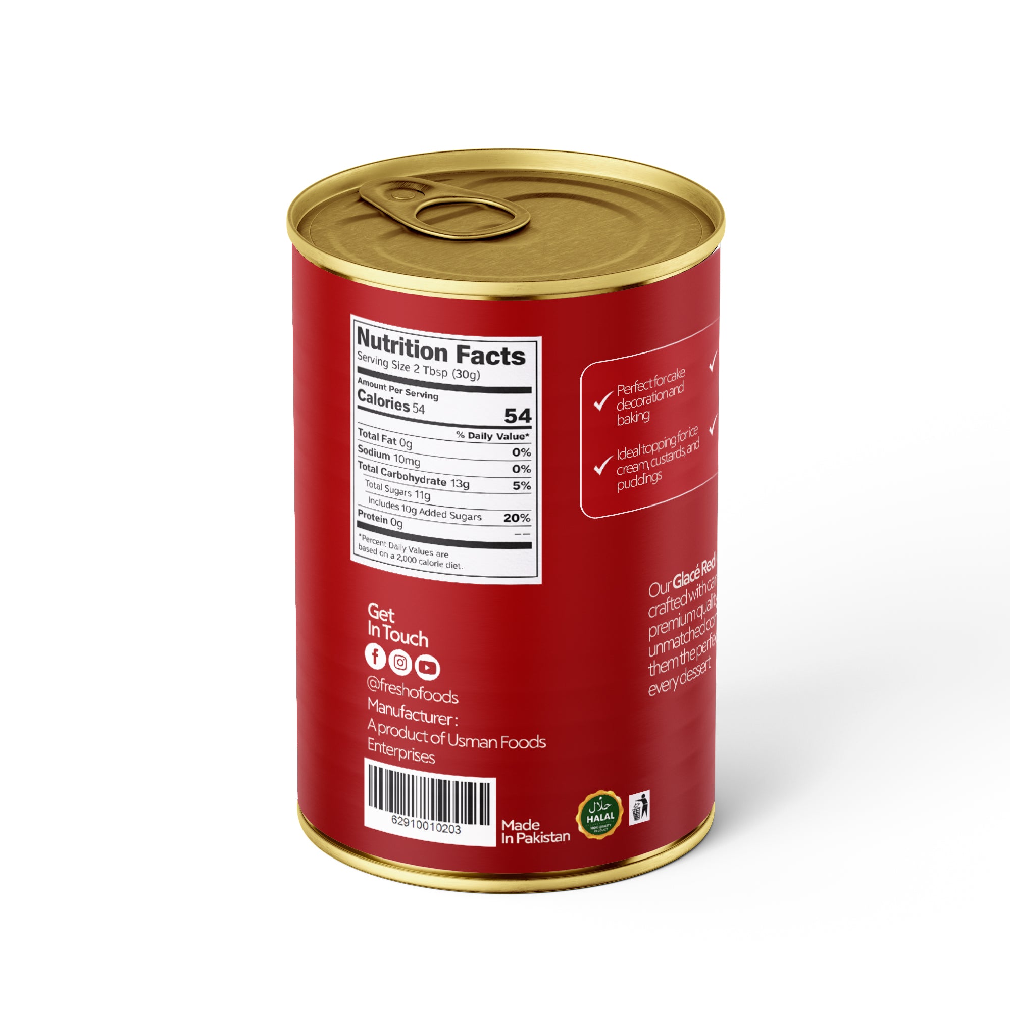 Fresho Glace Cherries in Heavy Syrup