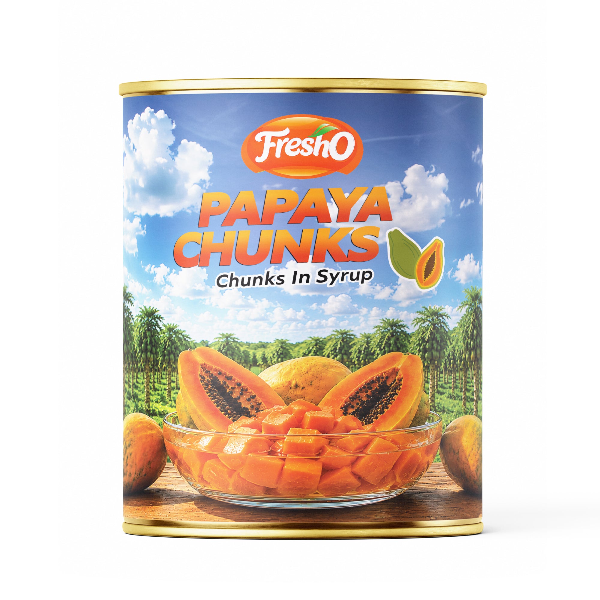 Fresho Papaya Chunks in Light Syrup